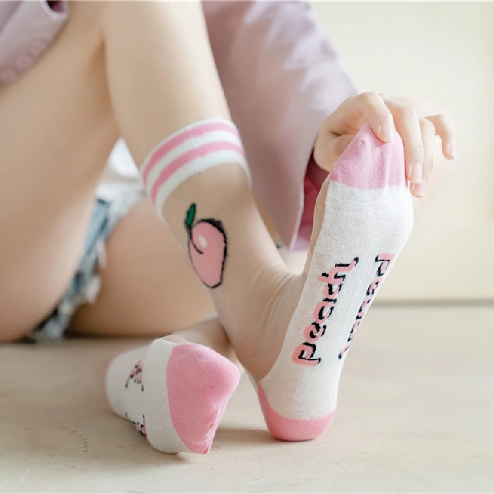 1 пара Новинка Harajuku новые носки из хрустального шелка забавные подсолнухи лоза