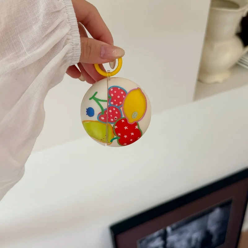 Чехол для наушников Samsung Galaxy Buds 4 Pro 3 Pro 2 Live FE Core Fashion с прозрачным дизайном, фруктовым и звездным принтом, с милым подвесом. (art.: 3920dc6ae886e) - 3920dc6ae886e