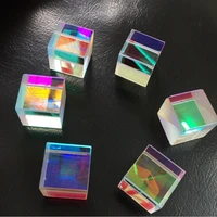 10pcslot 22x22x22mm defective rgb x cube prism combiner splitter cross dichroic prism teaching tools diy decoration