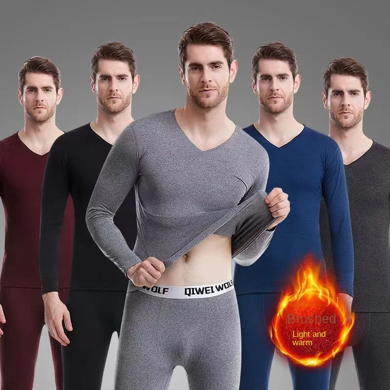 

Winter Lovers Thermal Underwear Pants Suit Second Skin Men Women Plus Velvet Constant Temperature Women's Thermal Underwear