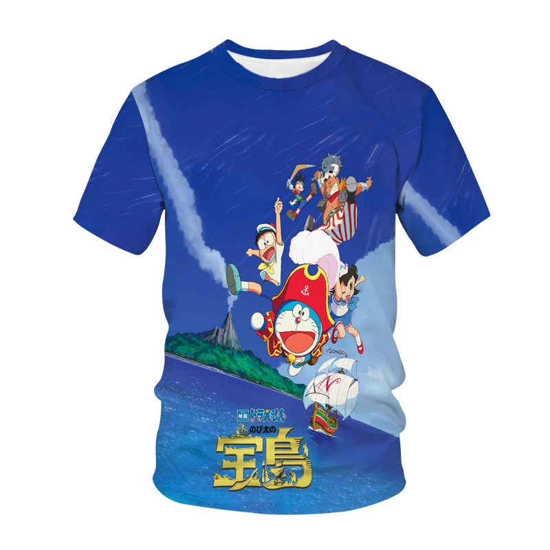 

Summer Doraemon Fashion 3D Print T-Shirts Anime Game Boys Girls Casual Harajuku Children O-Neck T Shirt Kids Tees Tops Clothing