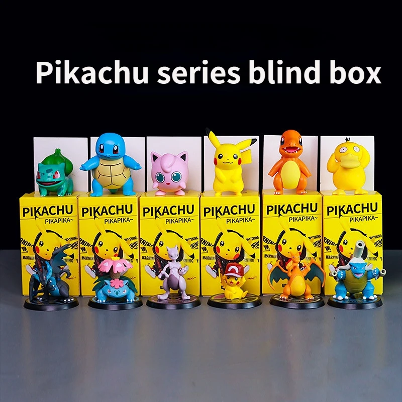 

1pcs Pokemon Figures Cute Pikachu Series Figure Blind Box Up To Duck Pokémon Pocket Monsters Toys Figure Toy Gift Pokemon Go
