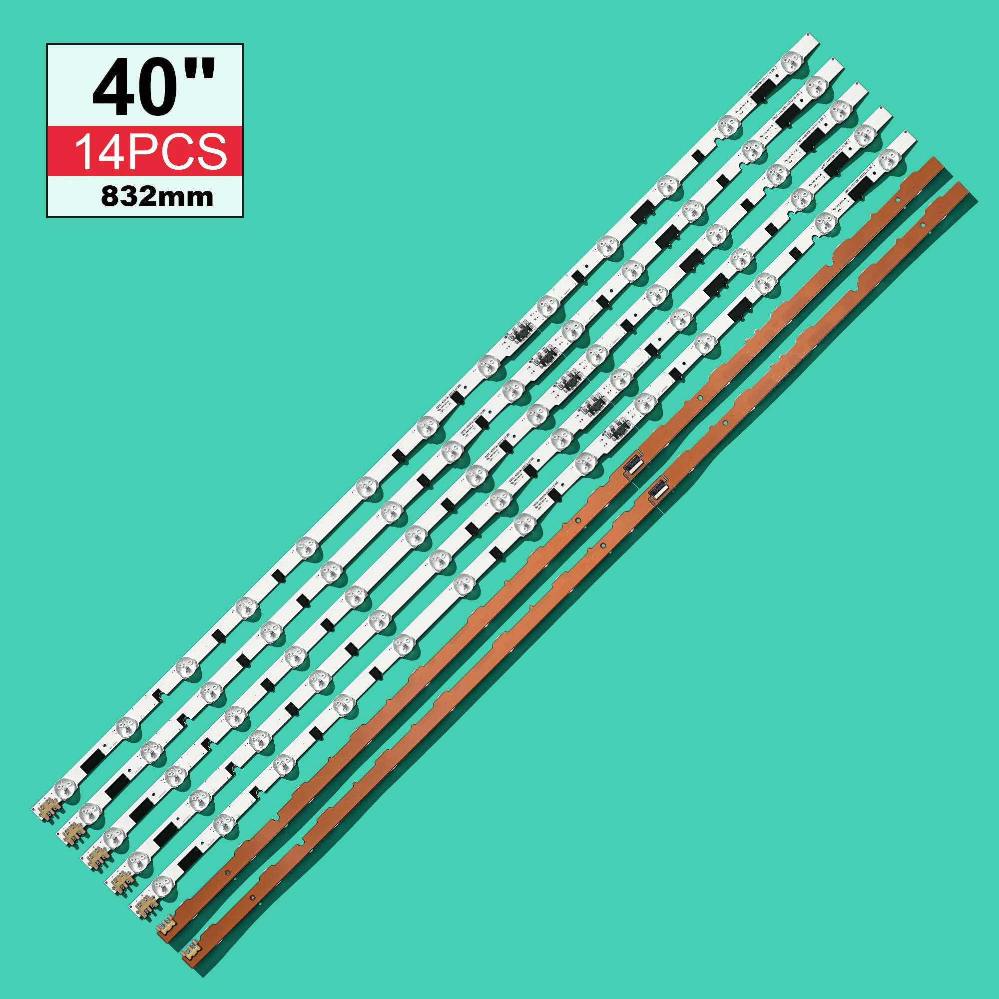 832 мм 13 светодиодный ная Задняя лента для Sam Sung 40 &quotTV D2GE-400SCA-R3 UA40F5500 2013SVS40F UE40F6400