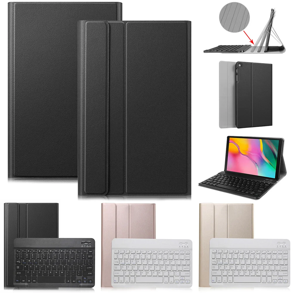 

Keyboard For Samsung Galaxy Tab A 8.0 S-Pen SM-T290 SM-T295 Tablet Case Wireless Bluetooth LED Light PU Leather Cover +pen