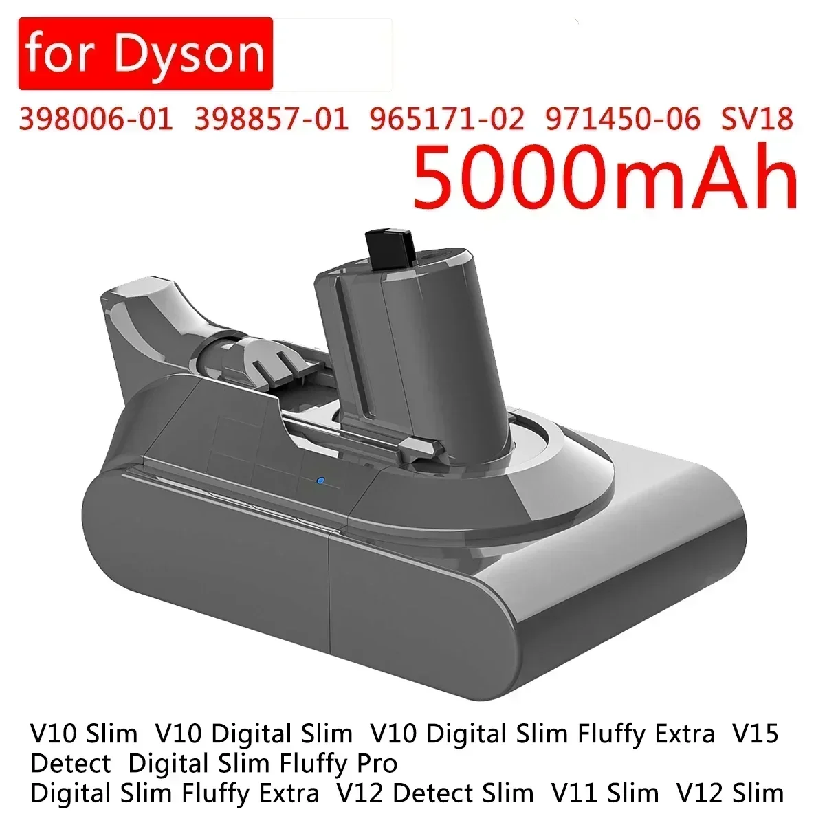 Батарея для Dyson V11 398006 398857 -01-01 965171 -02 971450 -06 SV18 V10 Slim Digital Fluffy Extra V15 Detect