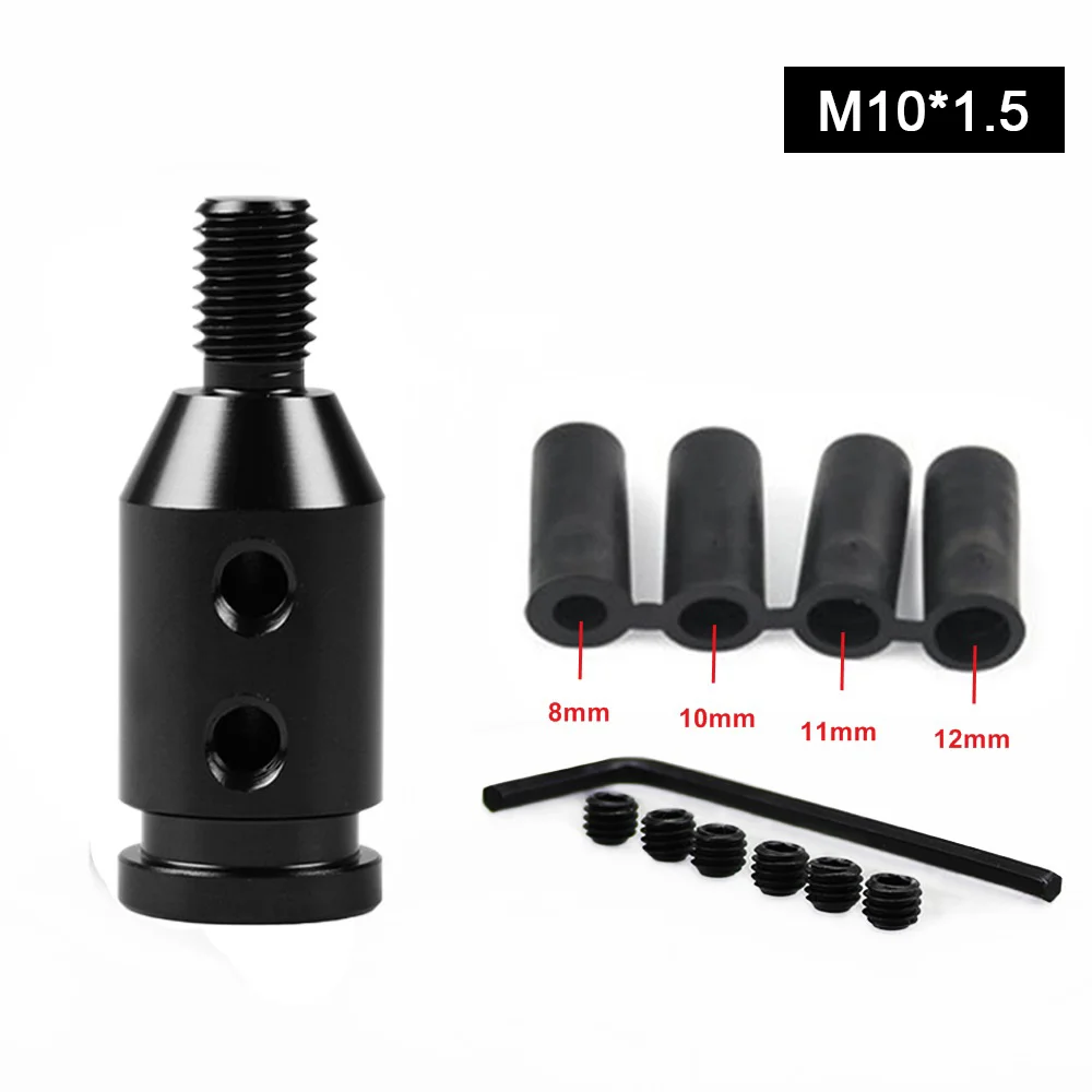 

Универсальный адаптер переключения передач M12x1.25 M10x1.5 для ручки, алюминиевая ручка рычага переключения передач с резьбой для BMW Honda Toyota, ручные переключатели передач