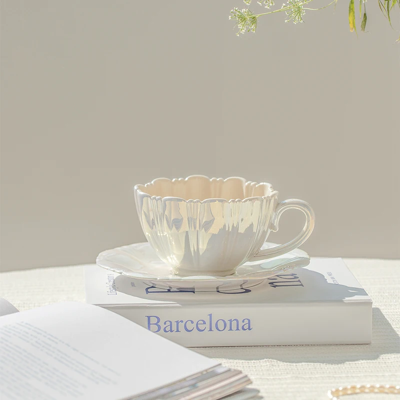 

Luxury Ceramic Cups Creative Breakfast Beautiful Coffee Services Cup Reusable Afternoon Tea Taza Ceramica Porcelaini Tableware