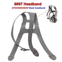 12 pcs 6897 head strap for 670068006900 respirator replacement strap durable gas mask rubber head strap