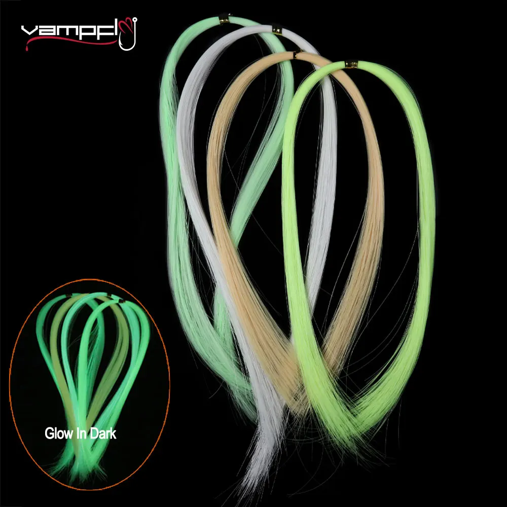 

Vampfly 0.2mm 50cm Luminous / Glow Tinsel In Dark Fly Tying Material For Tying Trout Salmon Steelhead Saltwater Fishing Lures