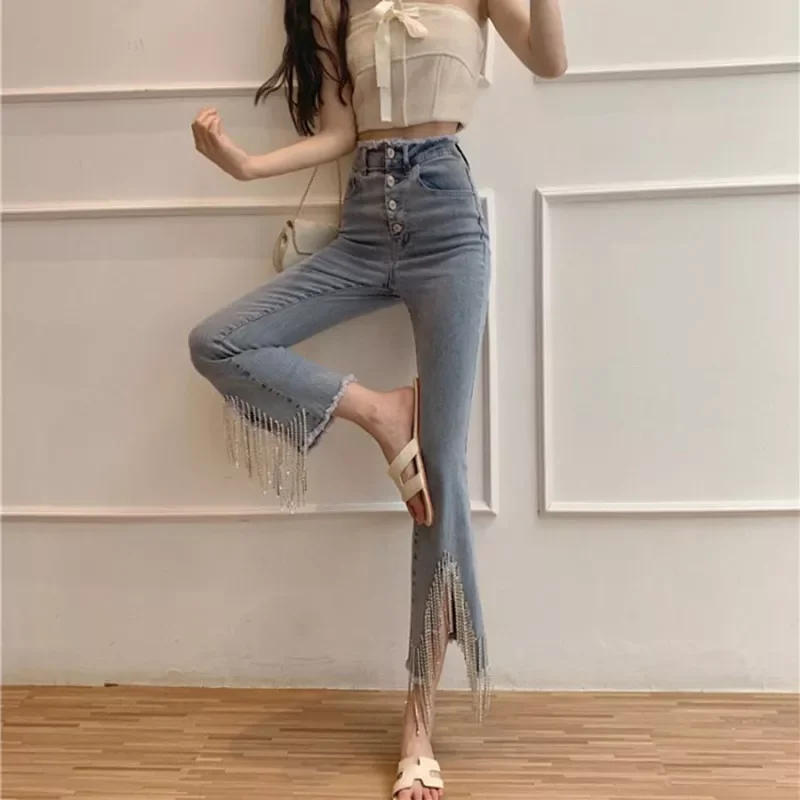 

Rapcopter Low Waisted Jeans Pockets Grunge Retro Trousers Zipper Flare Fashion Hot Mom Jeans Women Korean Casual Cargo Pants 90s