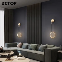 creative bedside lights luxury full copper led wall lamps home indoor decor wall lights hall wall sconces aisle corridor light