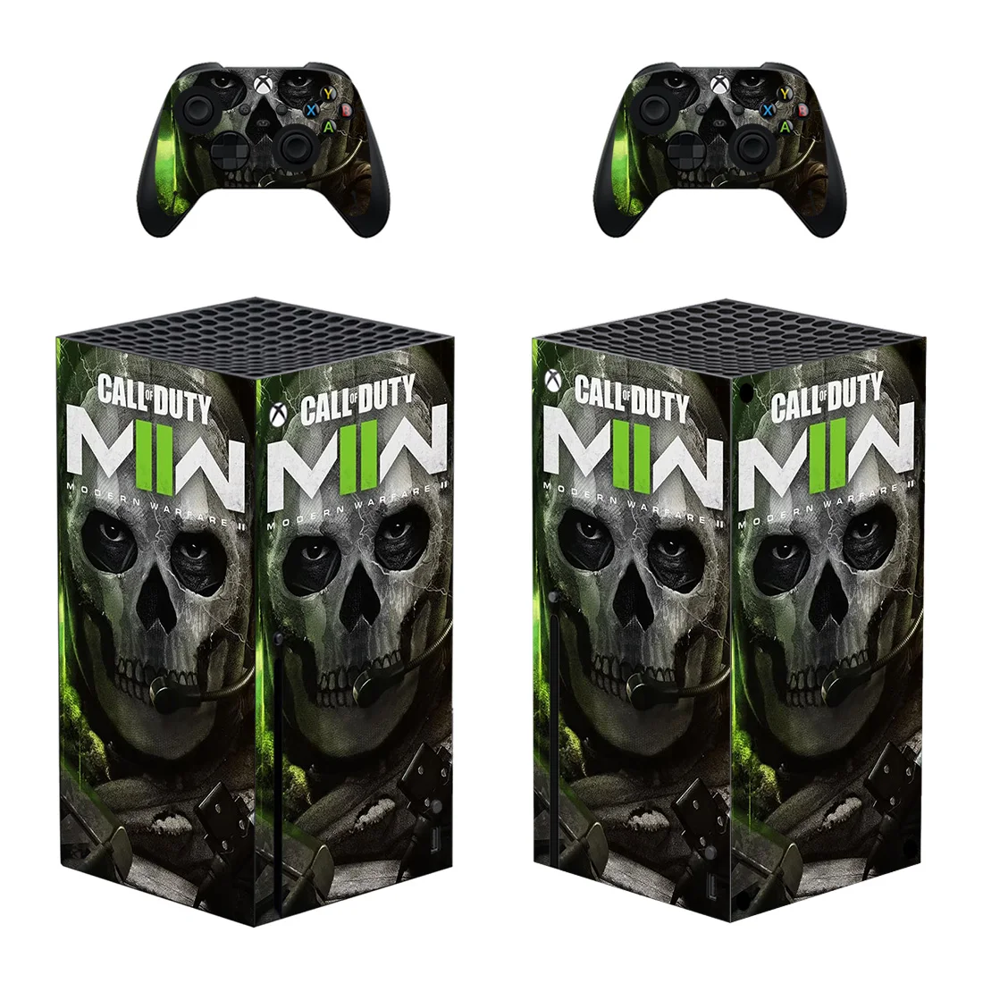 

Modern Warfare 2 Skin Sticker Decal Cover for Xbox Series X Console and 2 Controllers XSX Skin Sticker Vinyl