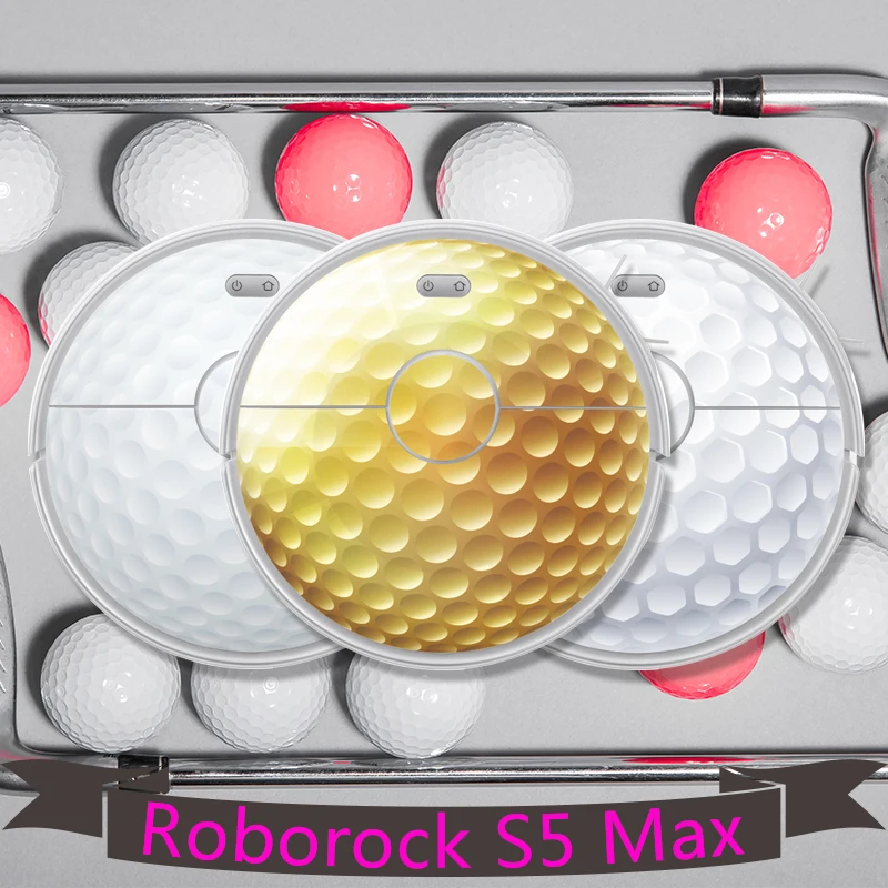 

Accept Customized Golf Robot Vacuum Cleaner Sticker Skin Decorate Cartoon Protective Film for Roborock S5 Max