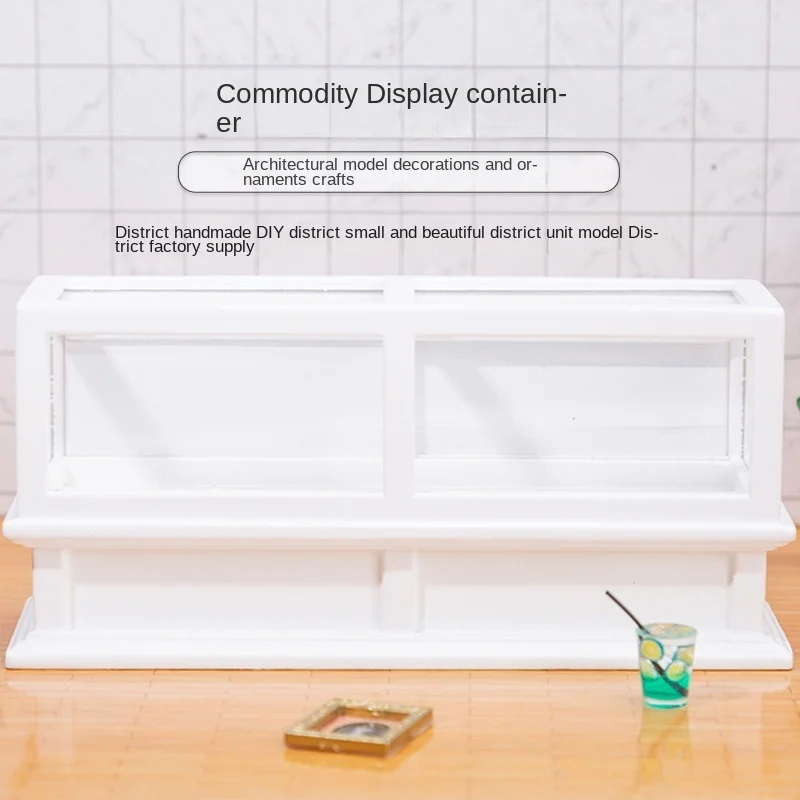 

1: 12 Dollhouse store scene model decoration commodity display cabinet pocket mini cake cabinet