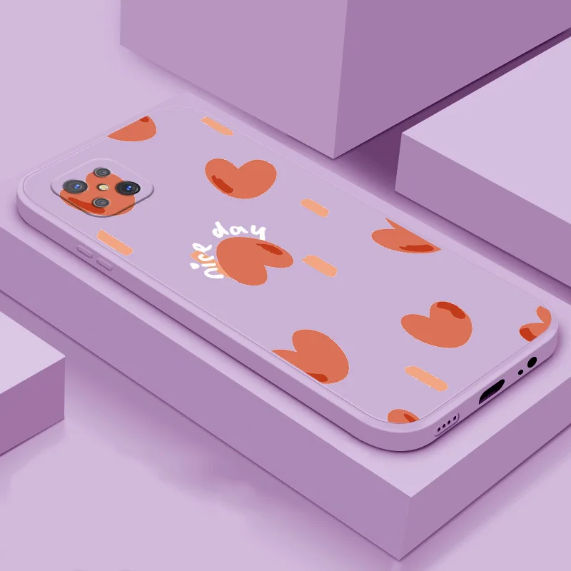 

For OPPO Reno 4z 5G Reno 4F Reno 4 Lite soft case TPU silicone phone Shell cute back cover case colorful heart phone case