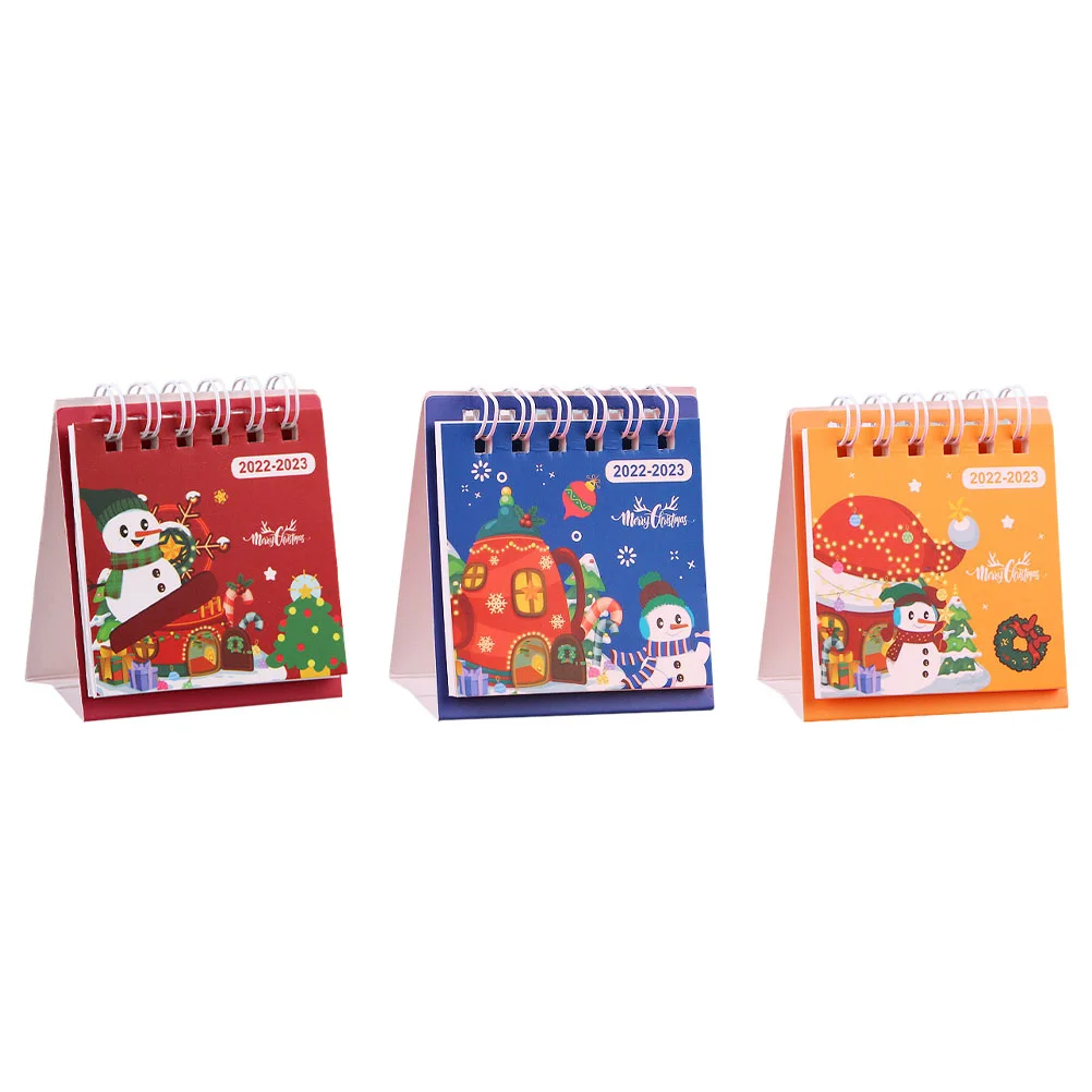 

Calendar Desk 2023 Desktopchristmas Mini Small Standing Monthly Year Table Gift Decor Xmas 2022 Office Easel Custom Daily