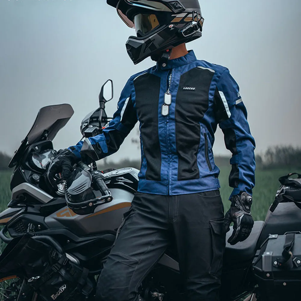 LYSCHY Mesh Breathable Motorcycle Jacket Anti-drop Wear-resistant Motorcycle Riding Jacket Summer Outdoor Multicolor Jacket enlarge