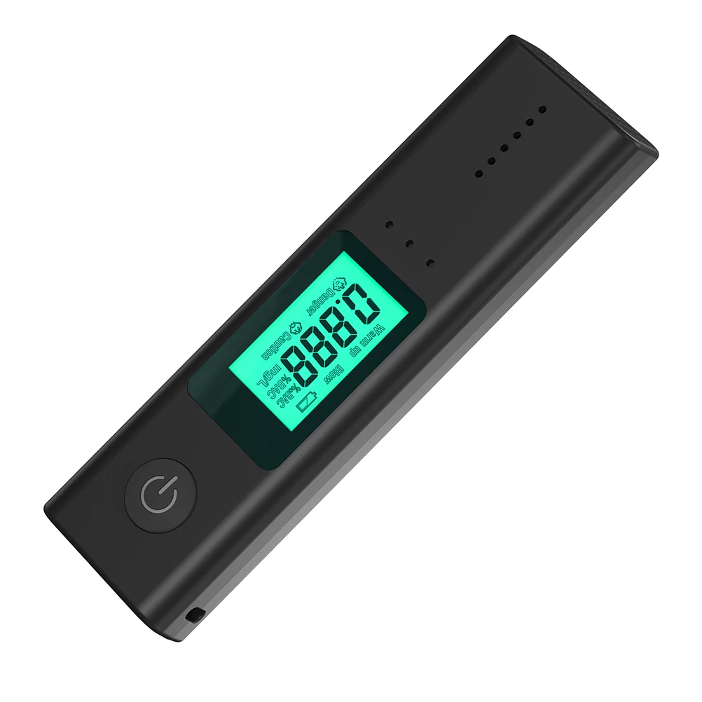 

Портативный Бесконтактный Алкотестер с цифровым дисплеем, высокоточный анализатор дыхания с USB-зарядкой