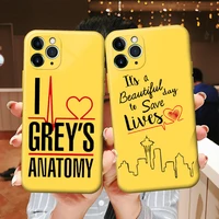 greys anatomy you are my person candy color yellow phone cover for iphone 11 12 13 pro max x xr xsmax 6 6s 7 8plus soft tpu case