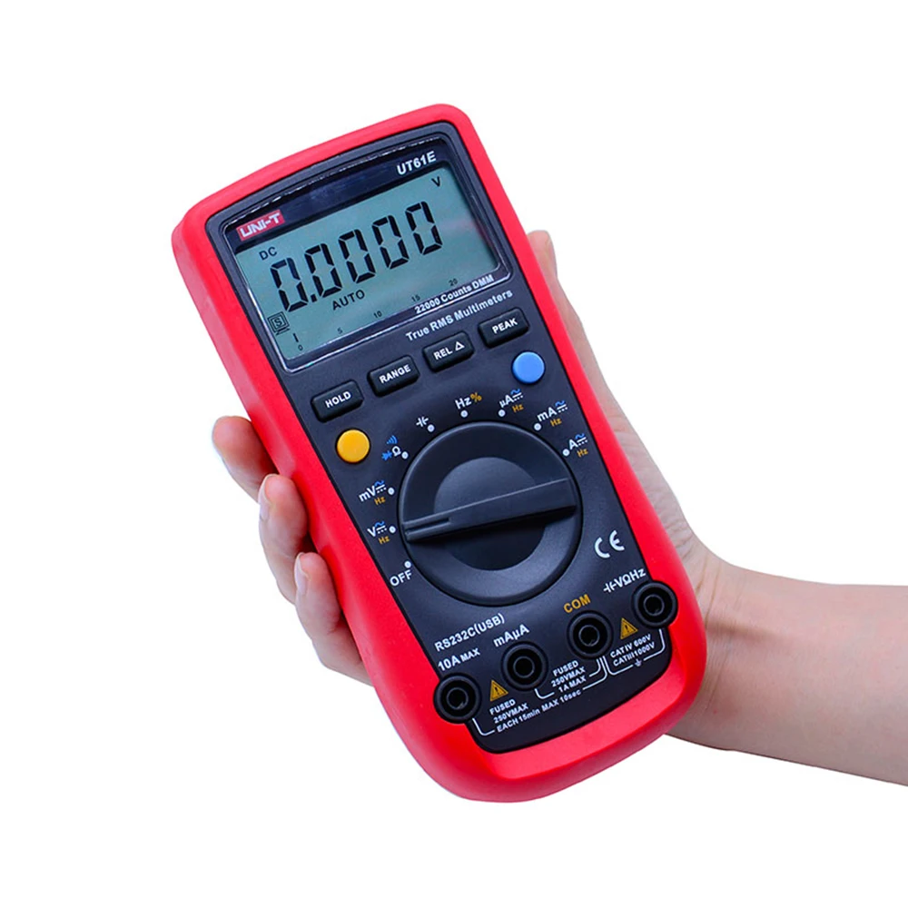 

UNI-T UT61E Digital Multimeter True Rms AC DC Meter Data Hold Multitester