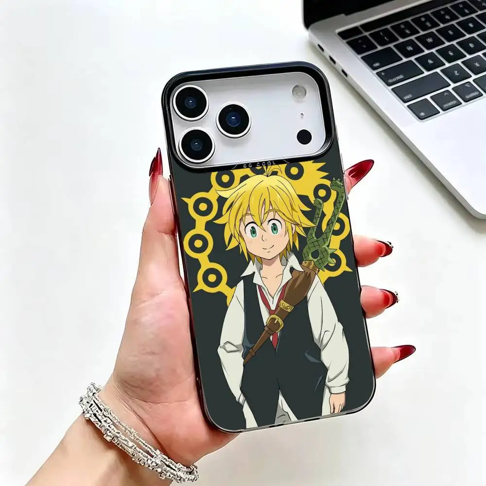 Фото Чехол для телефона S-Seven Deadly Sins M-Meliodas для iPhone 17, 16, 15, 14, 13, 12 Plus, Pro Max, с цветным серебристым покрытием внутри. №2