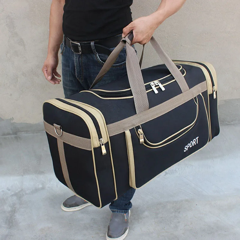 

Waterproof Nylon Luggage Gym Bags Outdoor Bag Large Traveling Tas For Women Men Travel Duffel Sac De Sport Handbags Sack XA788F