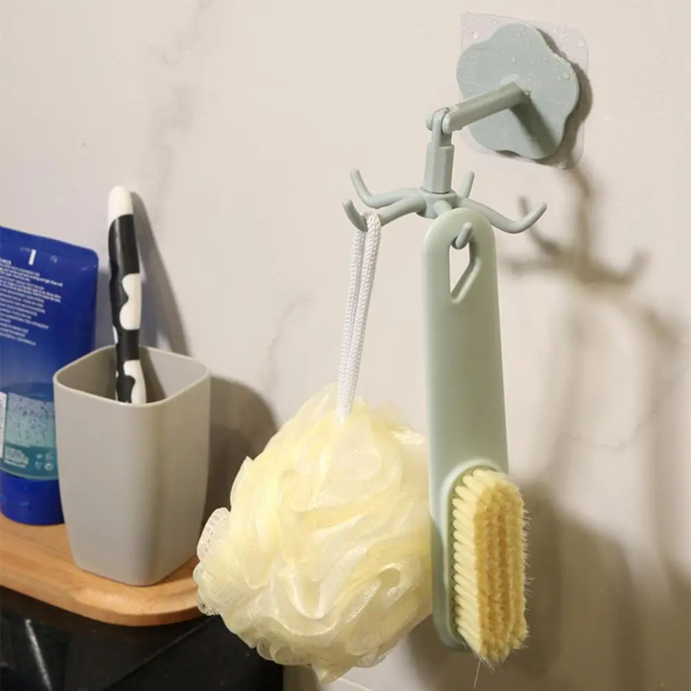 

1Pc Kitchen Hook Non-slip 360 Degrees Rotating ABS No Drilling Utensil Folding Hook for Home Storage & Organization