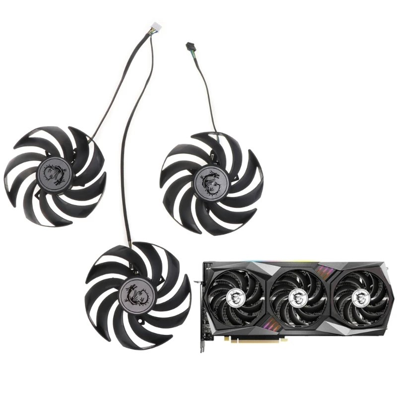 

Вентилятор VGA для видеокарты MSI Radeon RX 6800 6900 90 мм, 12 В, 4 контакта