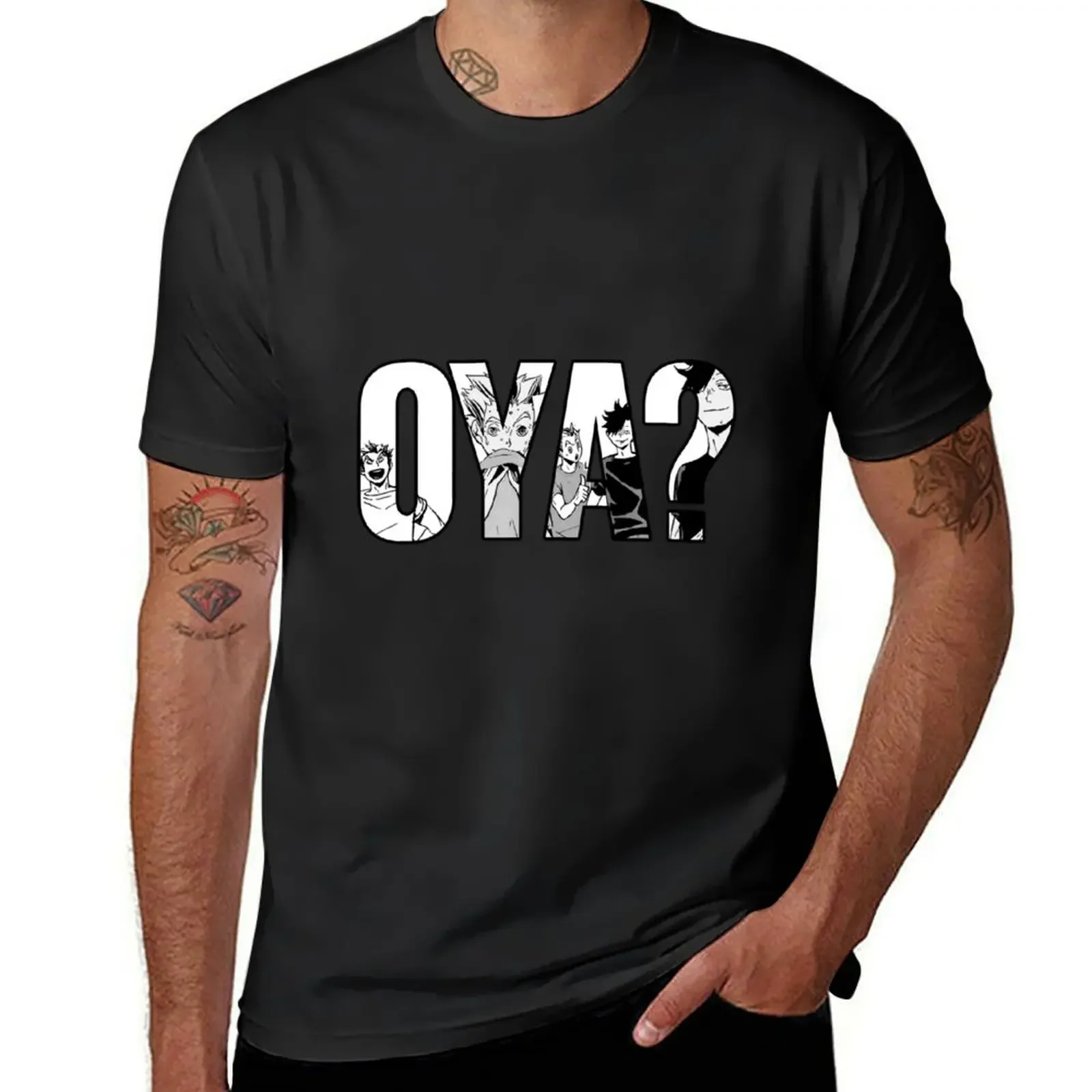 Оя? Футболка в стиле хиппи мужская футболка корейские модные мужские белые