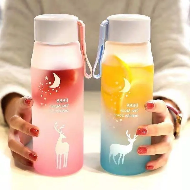 

560ml Sport Water Bottle Leakproof Water Bottle Outdoor Sport Travel Portable Drinkware Bottle Water Bottles for Girls My Bottle