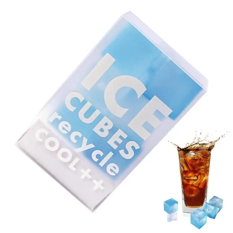 

Кубики для коктейлей и льда, многоразовые квадратные кубики для охлаждения напитков, кухонные инструменты для приготовления напитков и воды