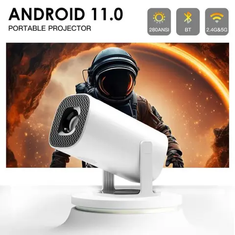 Умный проектор P30, Android 11, WiFi6, поддержка 4K, BT5.0, проектор 1280*720P, домашний кинотеатр, портативный мини-проектор