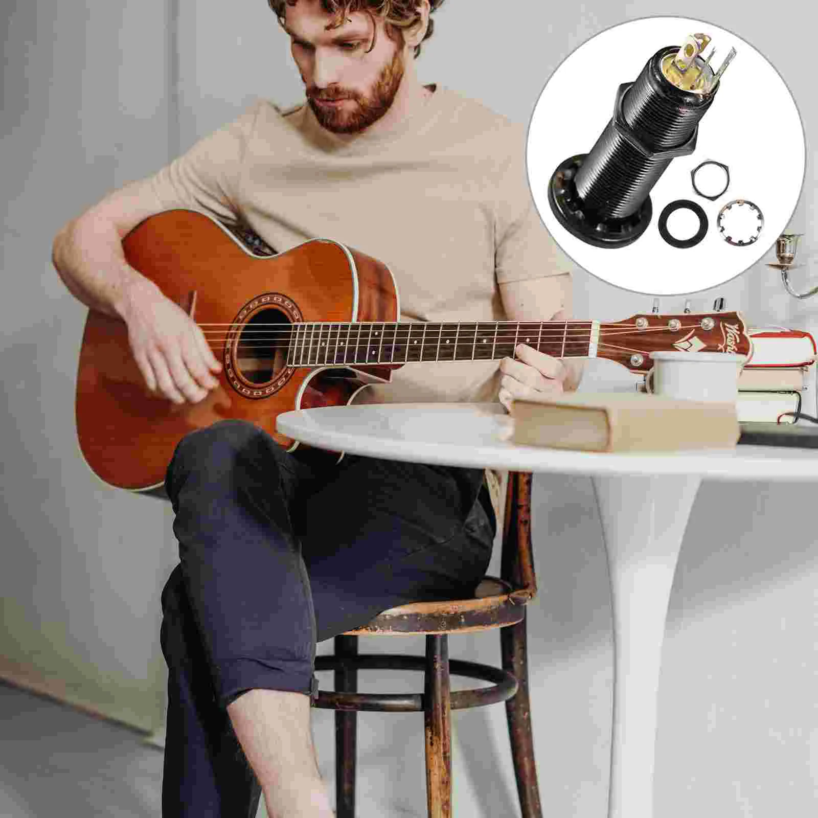 

Guitar Bass Jack Cylinder Replacement Cylinder Output Jack Guitar Supply