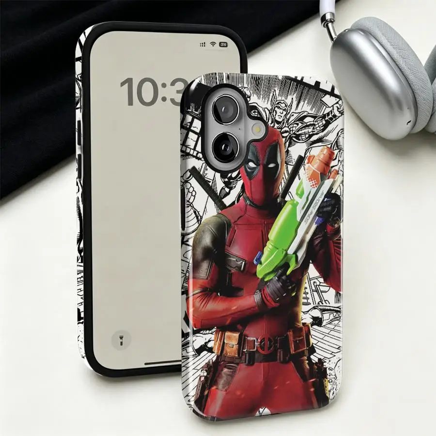 Чехол для телефона Apple iPhone 17 Air 11 16 Pro Max 14 XS XR 13 15 Plus 16e 12, мягкий чехол-накладка Deadpool Love (art.: 3920dc6c8ae90) - 3920dc6c8ae90
