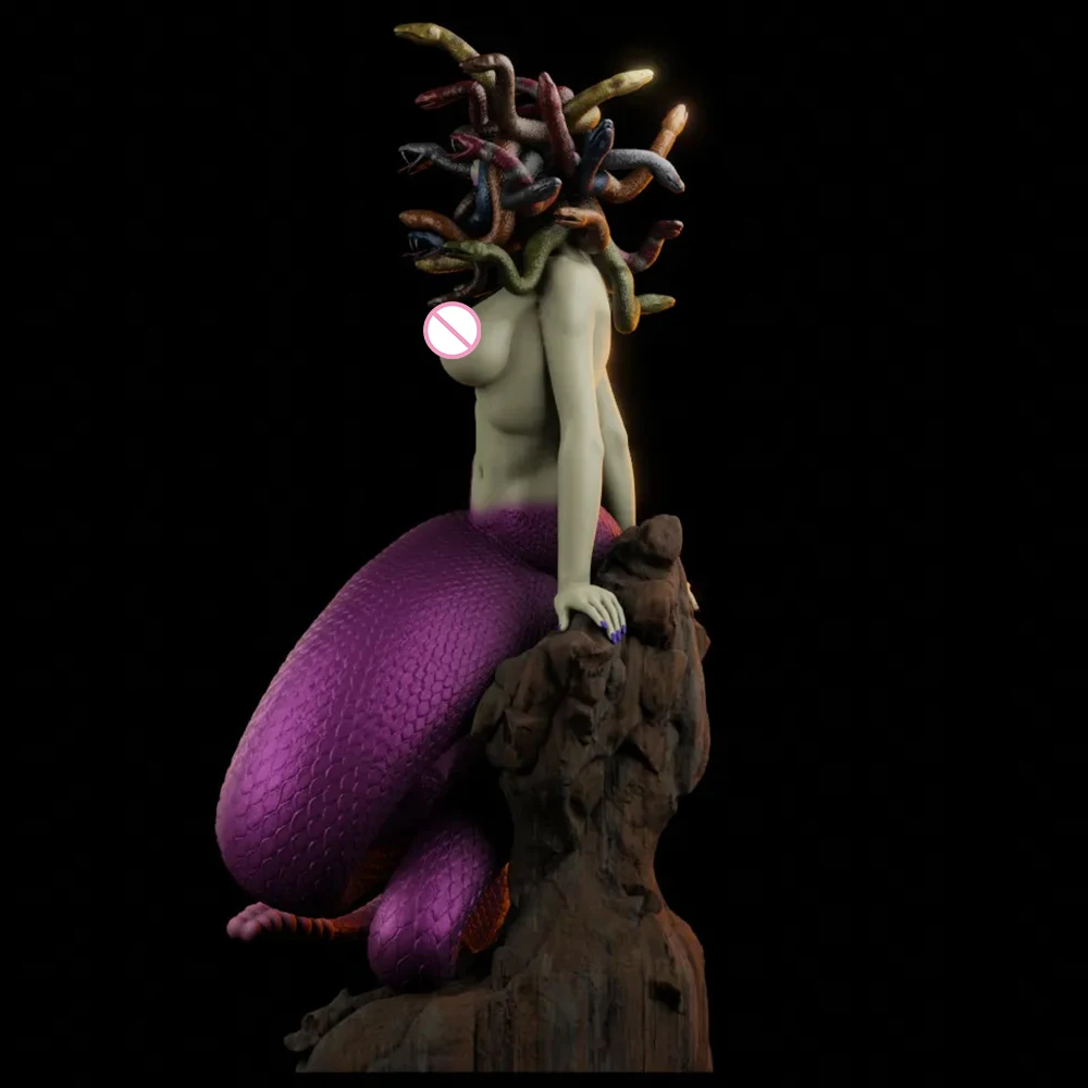 Модель 3d печати 1/24 набор красивых девушек Женская Змея демон для самостоятельной