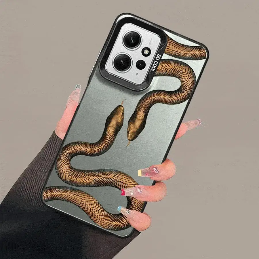 Snake Rose Skull Blvck Phone Case for Xiaomi Redmi Note 11 Pro 5G 12S 11S 12 13 Plus 10S 10 Capa Coque Cover