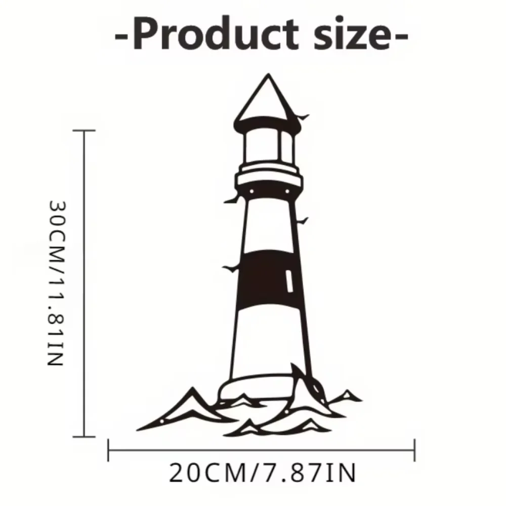Потрясающий Металлический Настенный Декор Скульптура Маяка 1 Шт. Современный