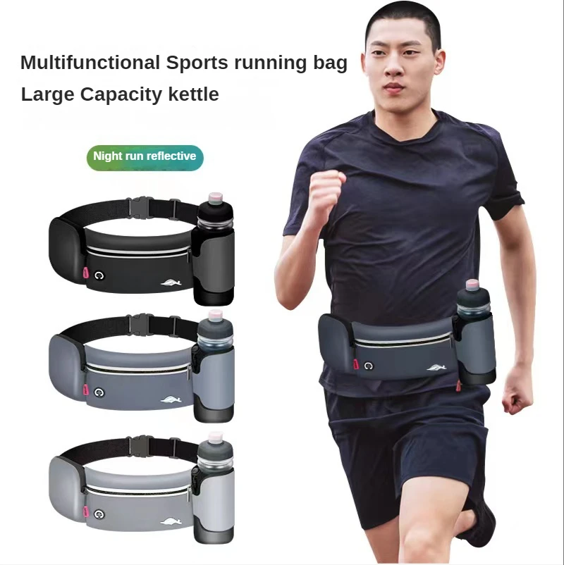 

Спортивная поясная сумка, оборудование для марафона и фитнеса, многофункциональный ремень для бега, водонепроницаемый ремень, мобильный те...