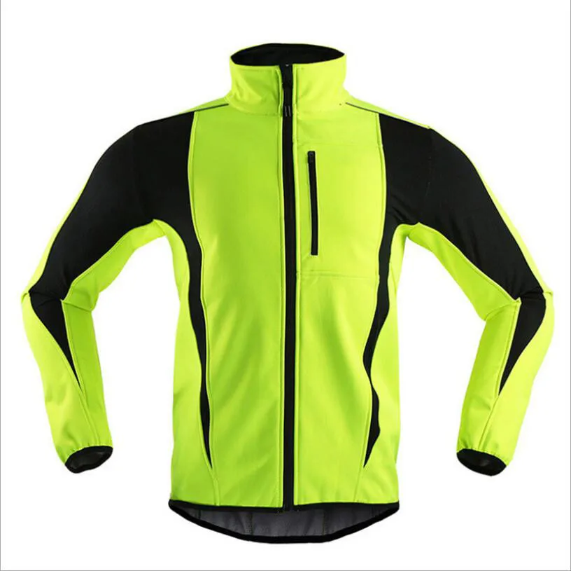 

Newest Winter Thick Thermal Fleece Waterproof Zipper Pocket Cycling Jersey Riding Cycle Man Bike Rider Jacket