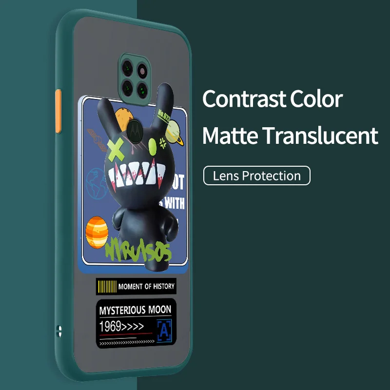

Translucent Matte Phone Case for Motorola Moto G9 Play G8 G9 Plus G Stylus G30 G40 Fusion G60 E7 E7i Power Astronaut Armor Cover