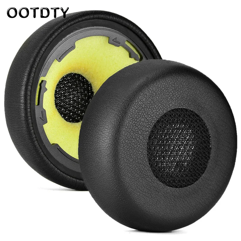 

1Pair Leather Ear Pads Cushion Cover Earpads Replacement for -Jabra evolve 75 75+ / 75MS Headset