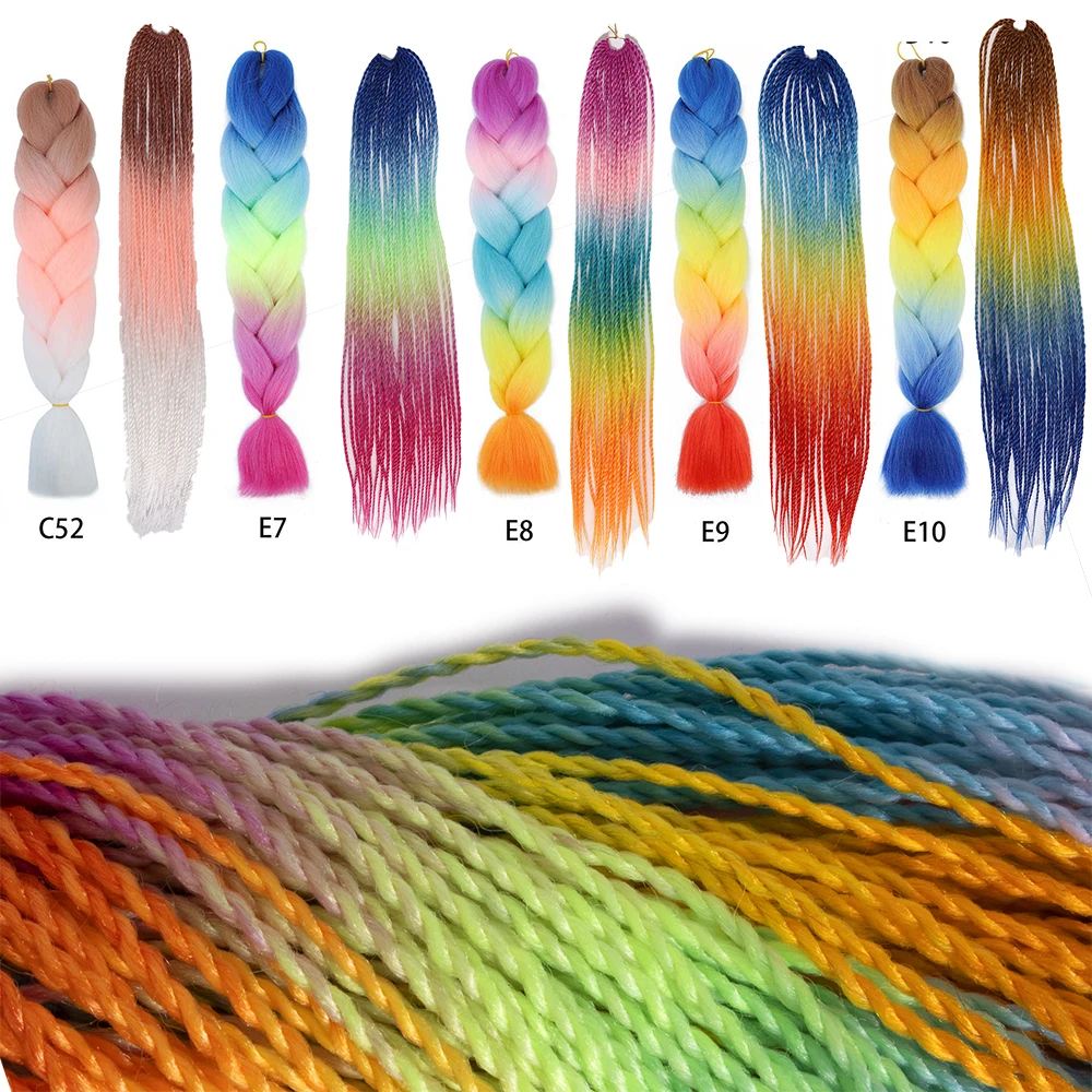 Qp волос Extensionshigh tempe‎ratur‎e fiberJumbo косу волосы 165g Ультра угона 25-100 шт./заказ косы США