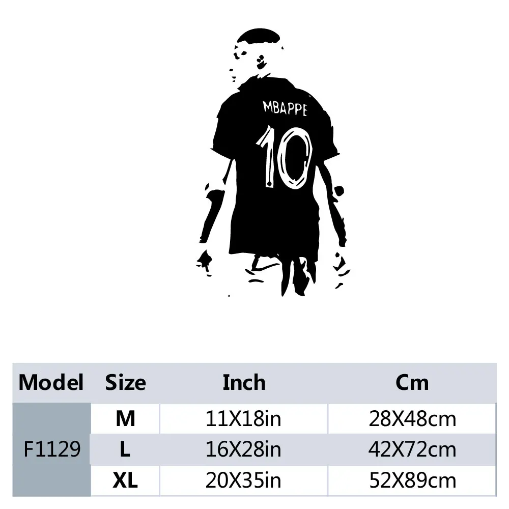 

Килиан Мбаппе, мультяшная наклейка на стену