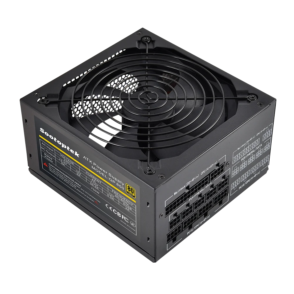 ATX Moduler PSU 750W 80 PLUS GOLD 90V-264V Hot Selling I/O Switching PC Power Supply APFC Full Voltage OEM images - 6