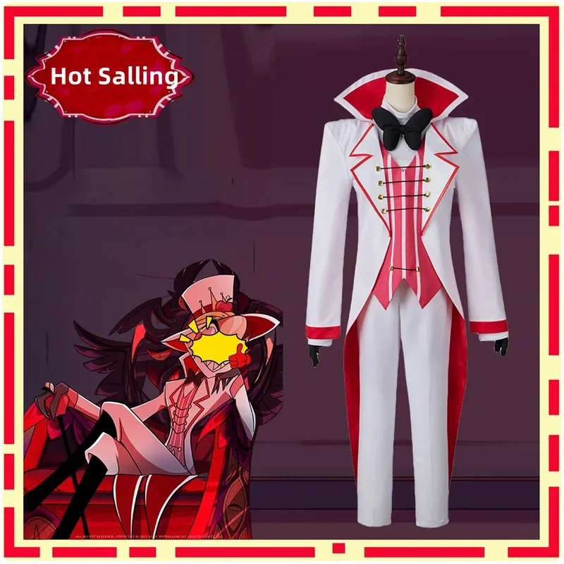 Костюм для косплея Hazbin Lucifer Morning Star униформа отеля мужской и женский полный