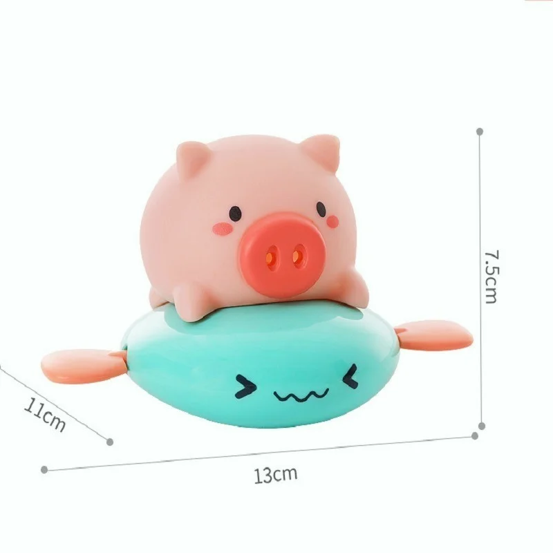 Children's Baby Swimming Bathing Water Spring Clockwork Bath Toys Small Animals Duck Turtle Whale Pig Penguin Water Spray
