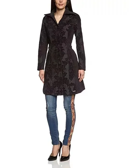 

spain D Deshigao 2022 Autumn Black Grey Dark Flower Slim Fit Tide Thick Jacket Thin Versatile Windbreaker