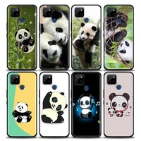 chinese baby panda lazy bear case for realme c21y c21 c25 c20 c15 c12 c11 c1 gt master neo neo2 5g funda capa silicone cute case