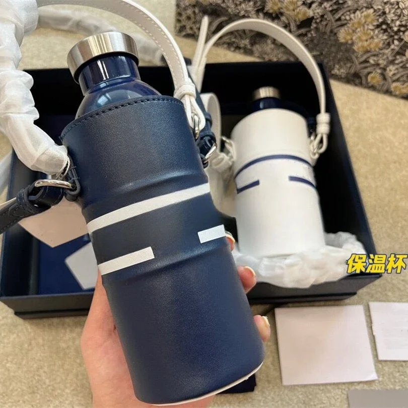 

Модная креативная вакуумная колба с алмазной инкрустацией, котелок Yan value из нержавеющей стали, уличная портативная диагональная бутылка для воды, подарок