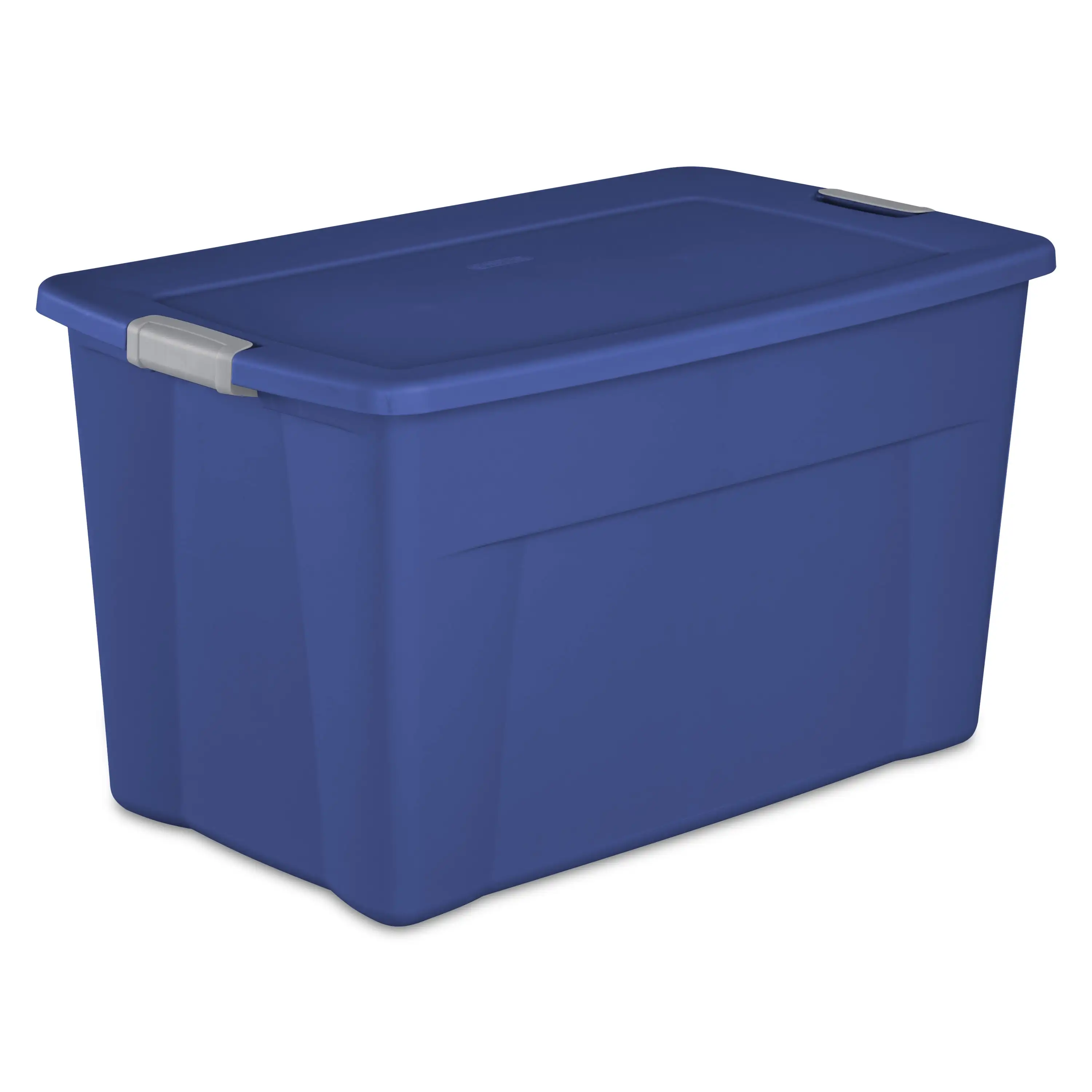 

Sterilite 35 Gallon Latch Tote Plastic, Stadium Blue